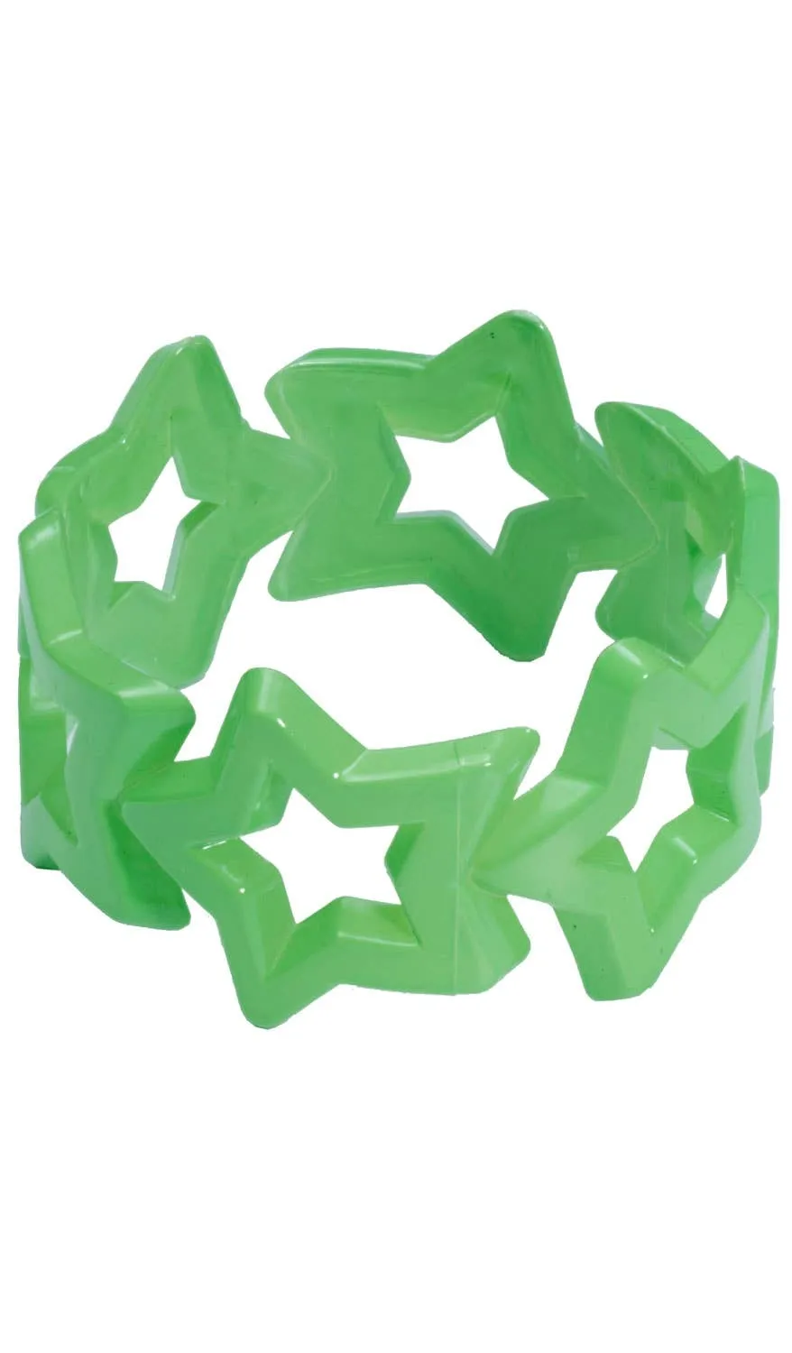 80s Chunky Thick Green Retro Bangle Costume Accessory