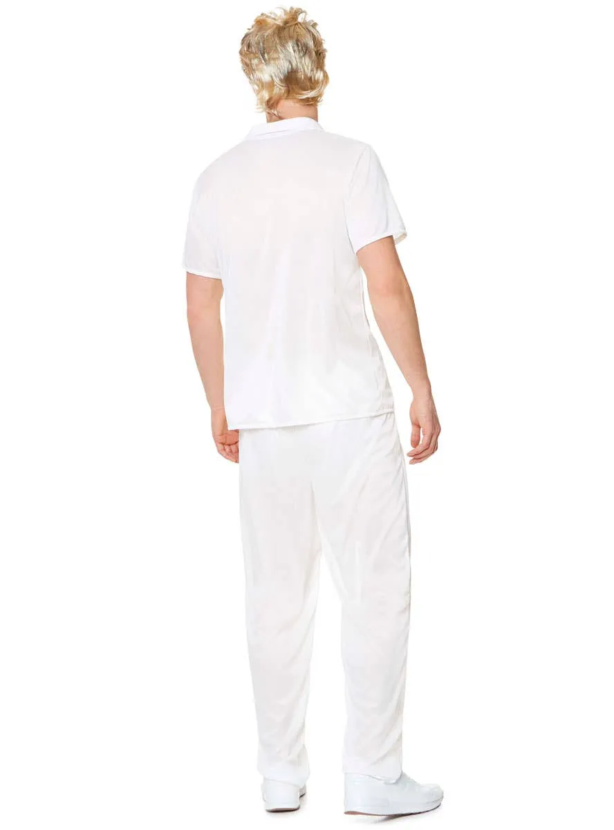 80s Cricket Player Mens Dress Up Costume