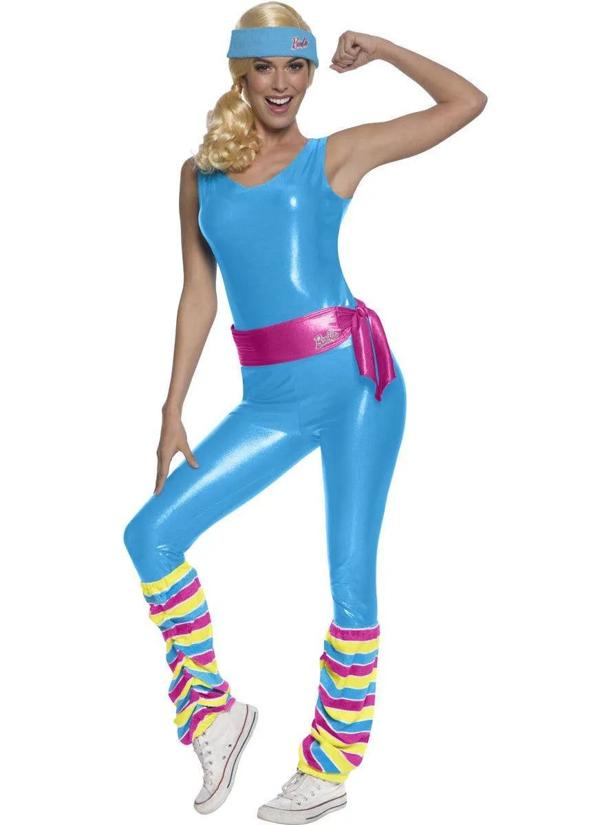 80s Exercise Barbie Womens Fancy Dress Costume