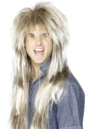 80s Mega Mullet Mens Costume Wig