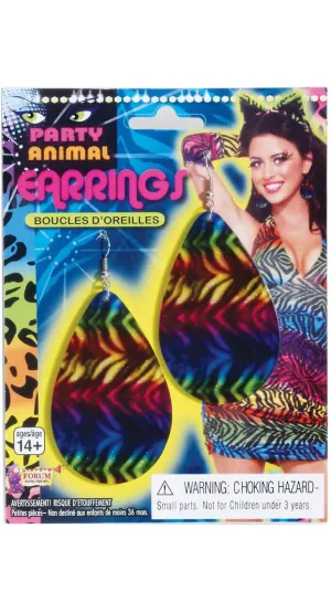 80s Multicoloured Retro Womens Fashion Earrings