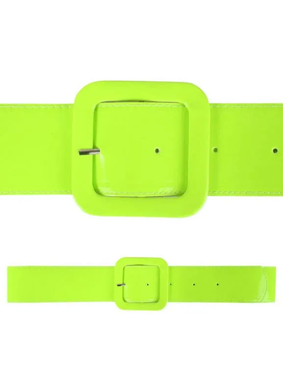 80s Neon Green Costume Belt