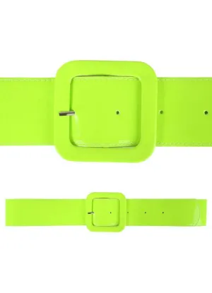 80s Neon Green Costume Belt