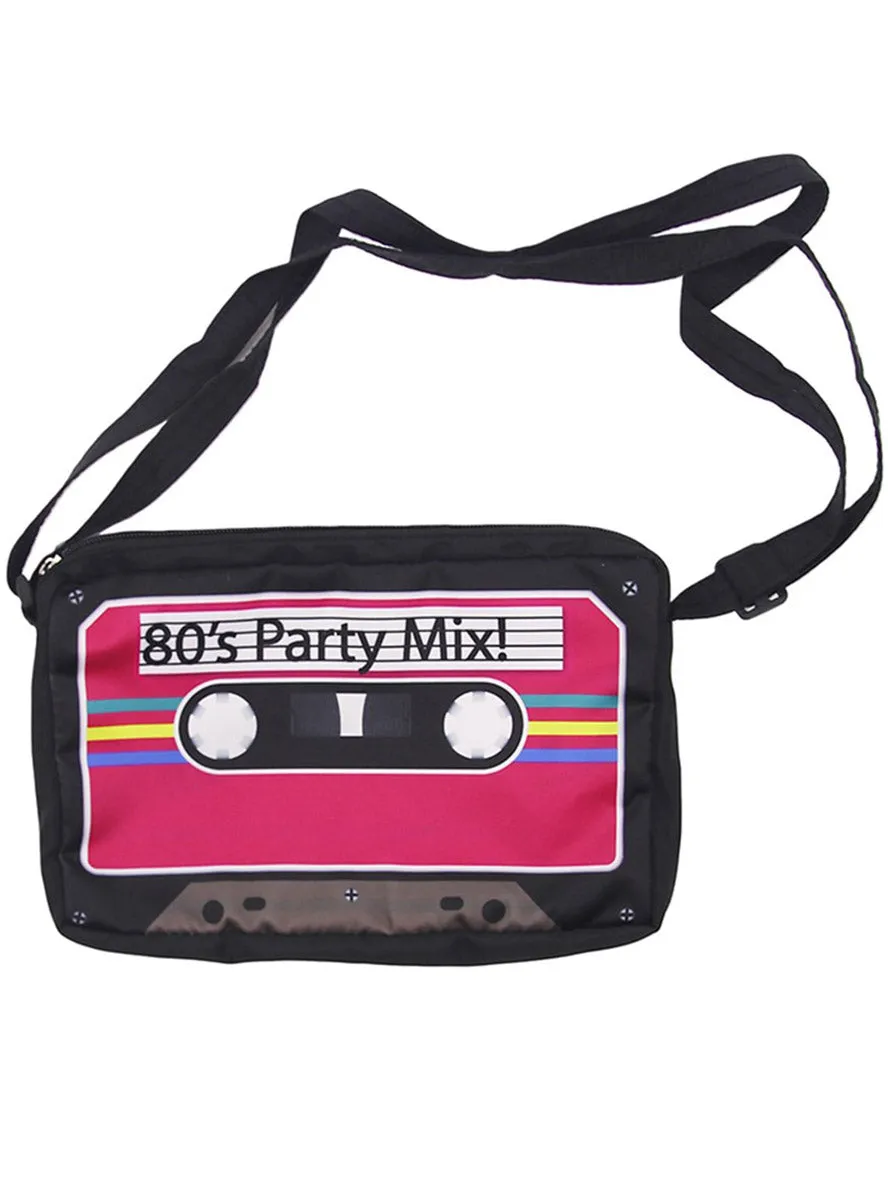 80s Party Mix Cassette Tape Costume Bag