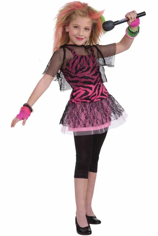 80s Retro Rock Star Girls Costume
