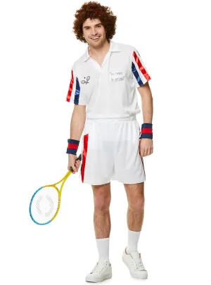 80s Tennis Player Mens John McEnroe Dress Up Costume
