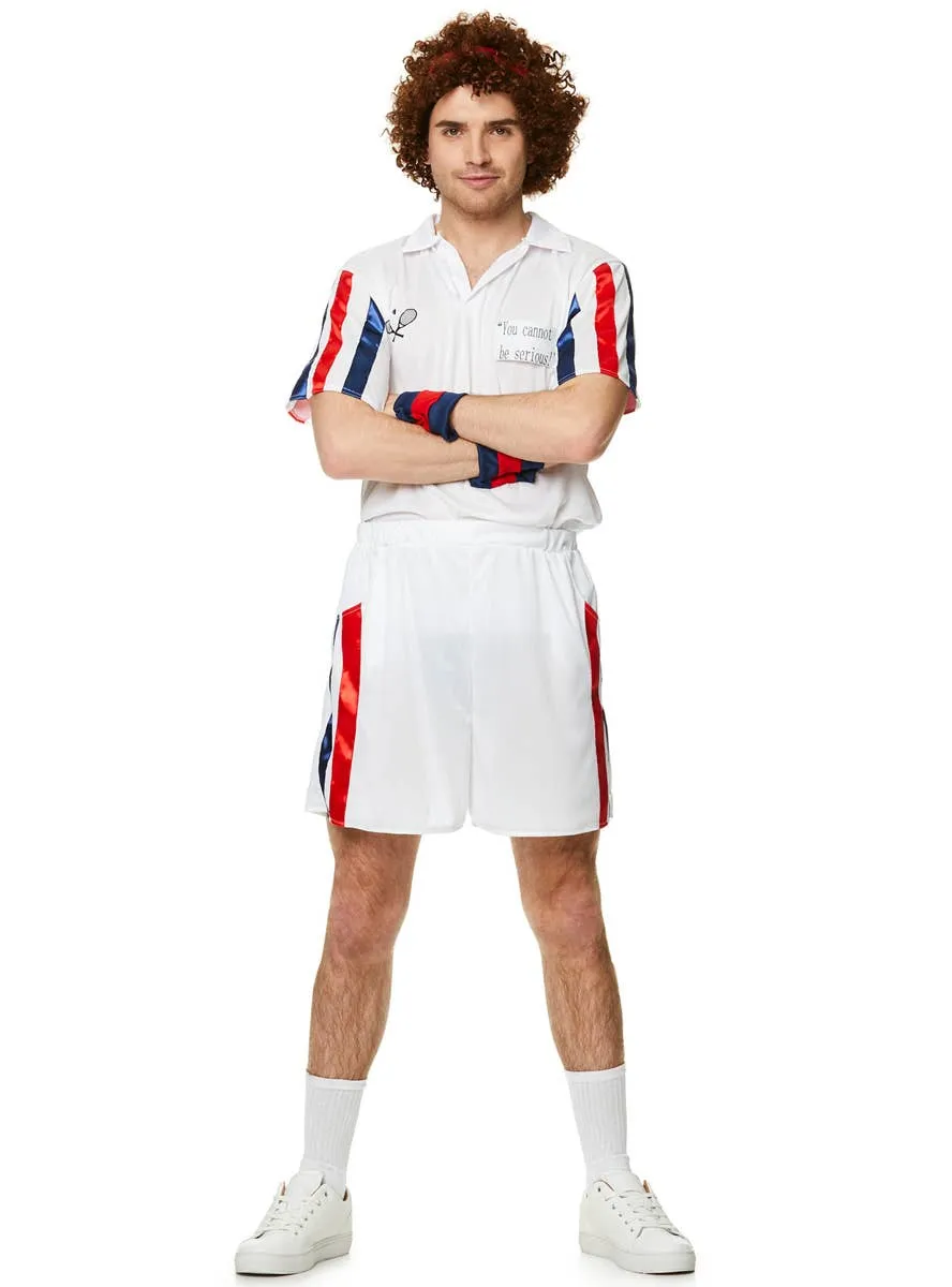 80s Tennis Player Mens John McEnroe Dress Up Costume