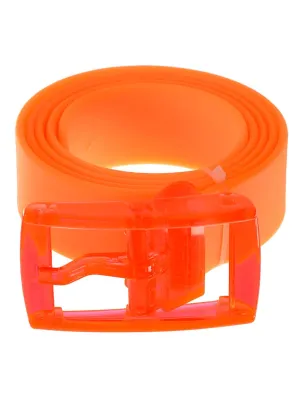 80s Translucent Neon Orange Costume Belt