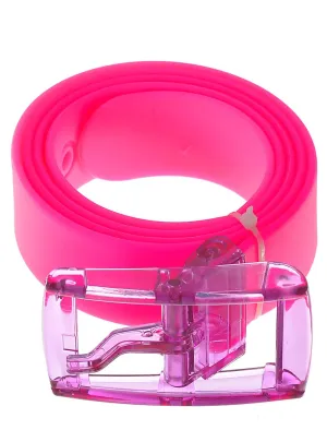 80s Translucent Neon Pink Costume Belt
