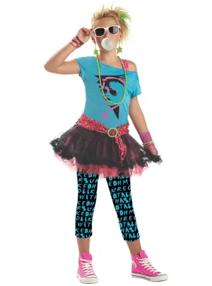 80s Valley Girl Kids Rock Chick Costume