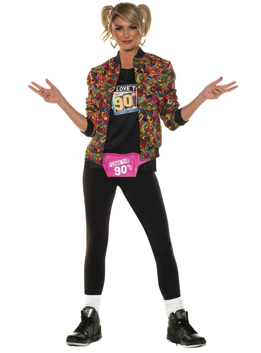 90s Print Womens Colourful Costume Jacket