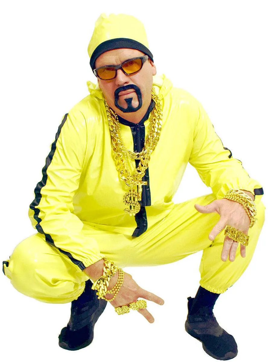 90s Yellow Rapper Mens Ali G Costume