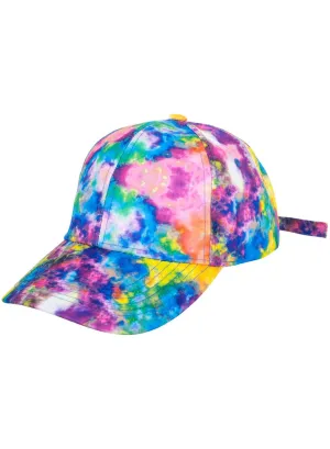 Adjustable Tie Dye Rainbow Festival Cap