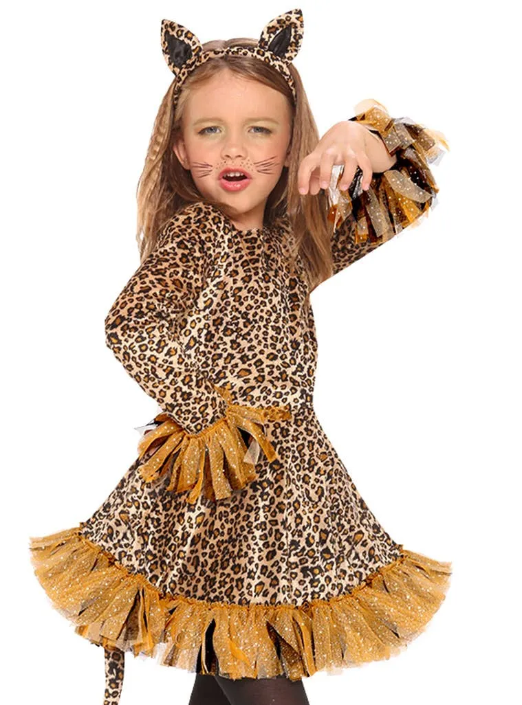 Adorable Little Leopard Girls Fancy Dress Costume