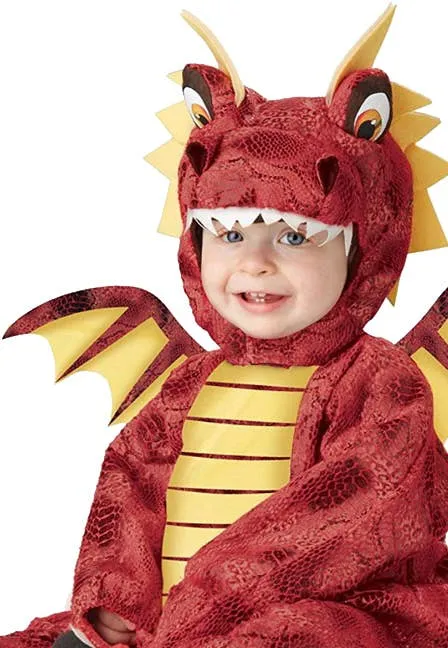 Adorable Red Dragon Infant Onesie Costume