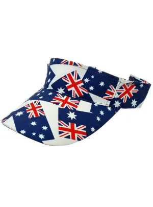 Adults Australia Flag Novelty Visor Hat