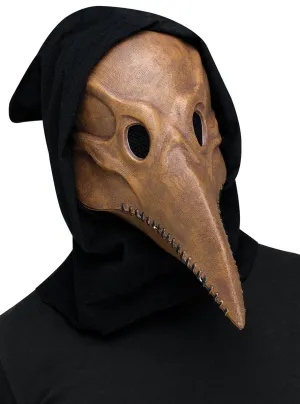 Aged Brown Plague Doctor Halloween Costume Mask