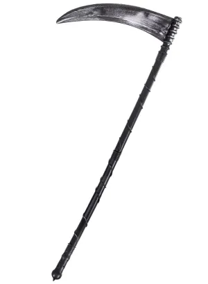Aged Silver Grim Reaper Scythe Costume Weapon