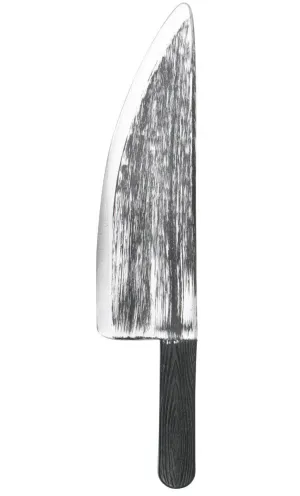 Aged Silver Toy Butcher Knife Halloween Weapon
