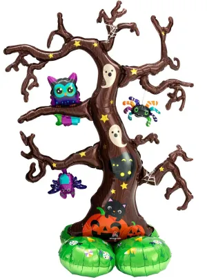 Airloonz Crooked Brown Tree Air-Filled 111x157cm Standing Foil Balloon