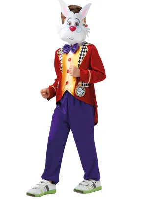 Alice in Wonderland Boys White Rabbit Costume