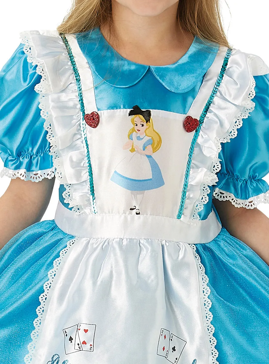 Alice In Wonderland Deluxe Girls Costume