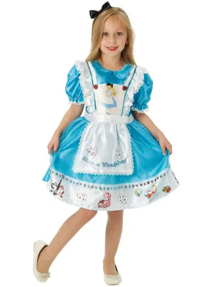 Alice In Wonderland Girls Deluxe Dress Up Costume
