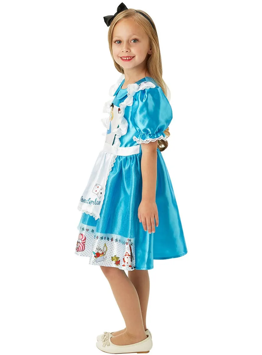 Alice In Wonderland Girls Deluxe Dress Up Costume