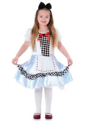Alice in Wonderland Girls Fancy Dress Costume