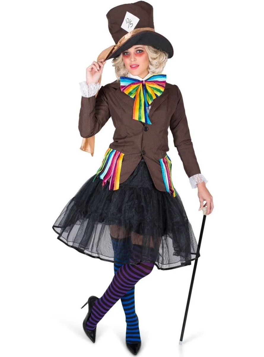 Alice In Wonderland Plus Size Womens Mad Hatter Character Costume