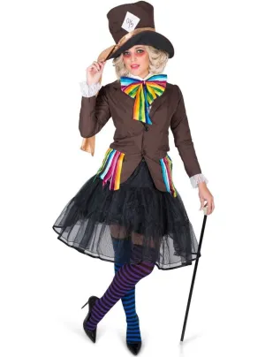 Alice In Wonderland Womens Mad Hatter Character Costume