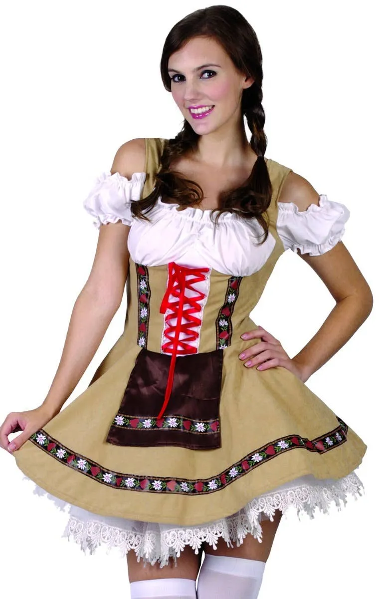 Alpine Girl Womens Traditional Oktoberfest Costume