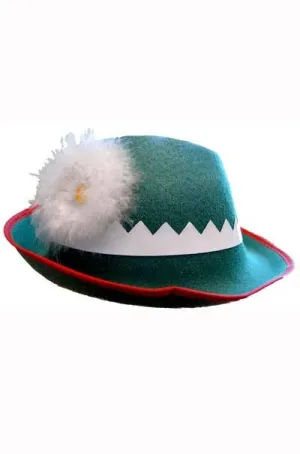 Alpine Green Oktoberfest Costume Hat