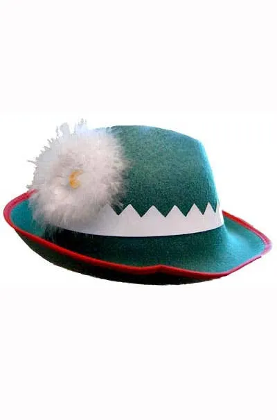 Alpine Green Oktoberfest Costume Hat