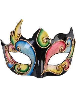 Alzena Multi-Colour Swirl Masquerade Mask