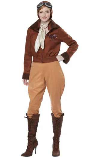 Amelia Earhart Womens Aviator Costume