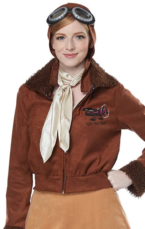 Amelia Earhart Womens Aviator Costume