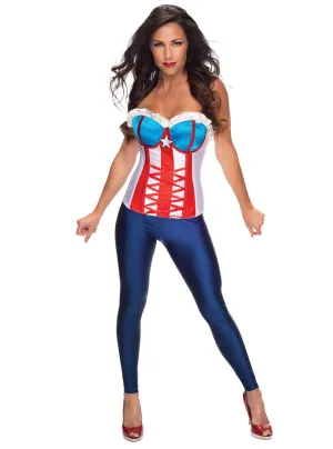 American Dream Womens Sexy Marvel Superhero Costume Corset