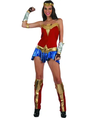 American Heroine Womens Sexy Fancy Dress Costume