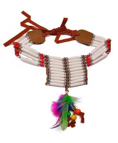 American Indian Beaded Costume Necklace