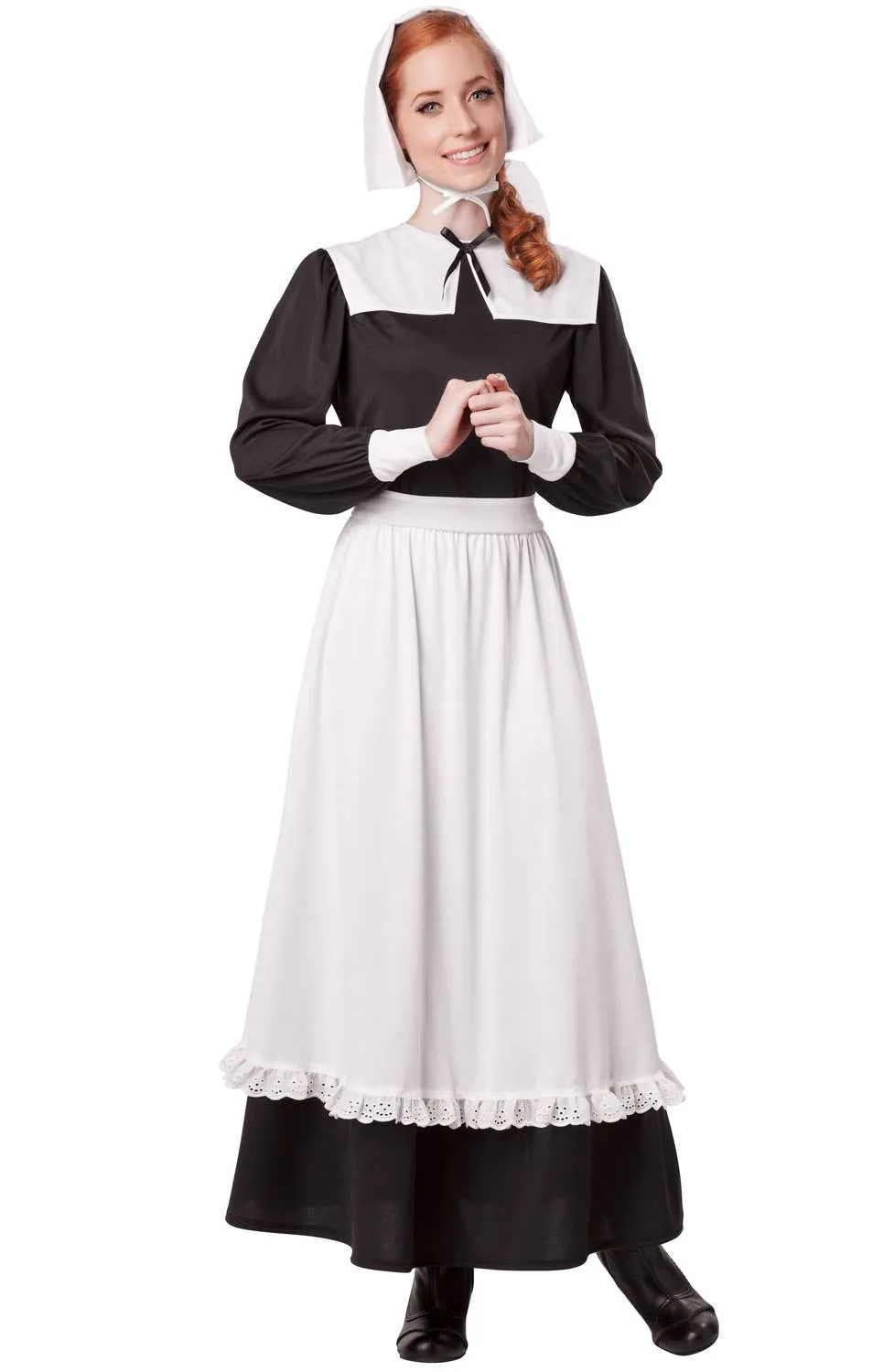 American Pilgrim Womens Fancy Dress Costume