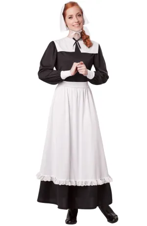 American Pilgrim Womens Fancy Dress Costume
