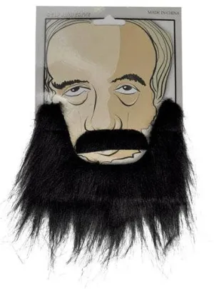 Amish Lumberjack Beard And Moustache Set