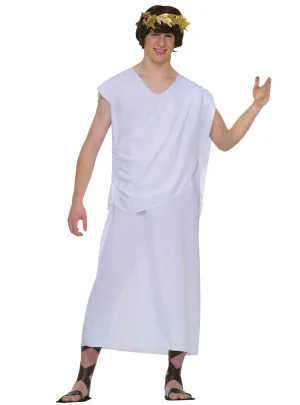 Ancient Roman Classic White Teen Boys Toga Costume