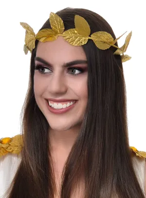 Ancient Roman Gold Laurel Wreath Costume Headband
