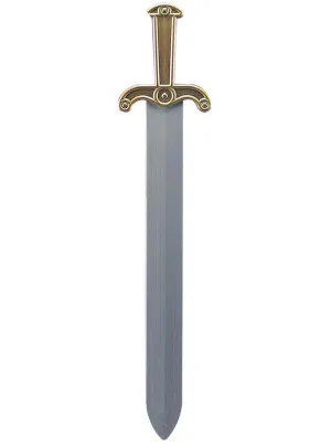 Ancient Rome Long Costume Sword With Gold Handle