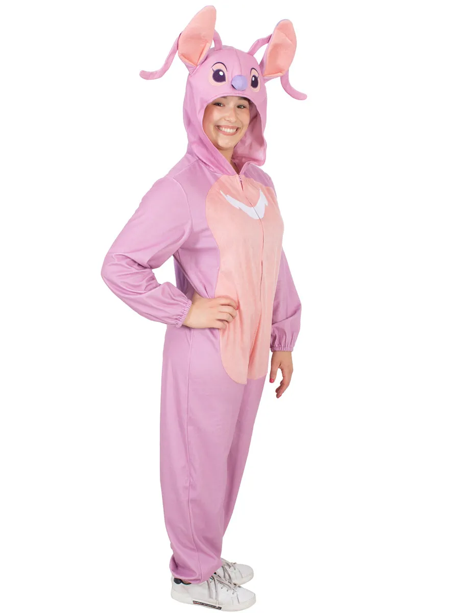 Angel Adults Pink Lilo And Stitch Costume Onesie