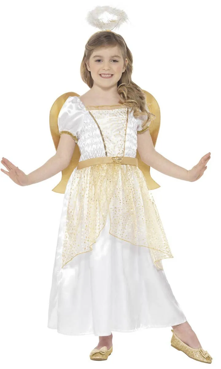 Angel Princess Girls Fancy Dress Costume