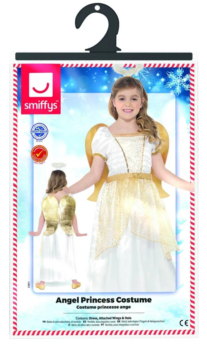 Angel Princess Girls Fancy Dress Costume