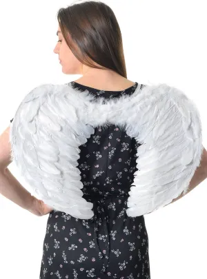 Angelic White Feather Costume Wings